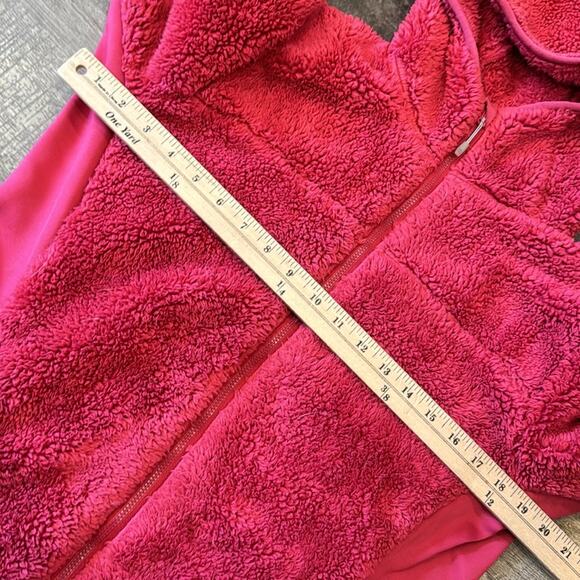 Columbia Women's Polar Yeti Plush Fleece Jacket Cherry Red Size M - Picture 4 of 8